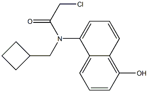 2-chloro-N-(cyclobutylmethyl)-N-(1-hydroxynaphthalen-5-yl)acetamide Struktur