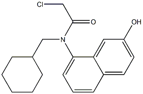 2-chloro-N-(cyclohexylmethyl)-N-(2-hydroxynaphthalen-8-yl)acetamide Struktur