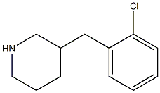 3-(2-chlorobenzyl)piperidine Struktur