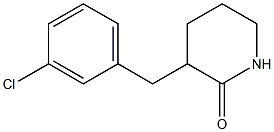 3-(3-chlorobenzyl)piperidin-2-one Struktur