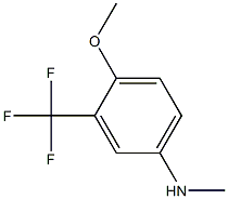 3-(trifluoromethyl)-4-methoxy-N-methylbenzenamine Struktur