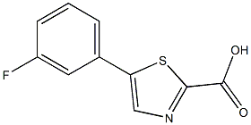 5-(3-fluorophenyl)thiazole-2-carboxylic acid Struktur