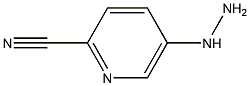 5-hydrazinylpyridine-2-carbonitrile Struktur