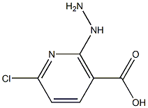 6-chloro-2-hydrazinylnicotinic acid Structure