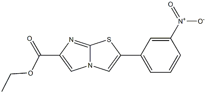 ethyl 2-(3-nitrophenyl)imidazo[2,1-b]thiazole-6-carboxylate Struktur