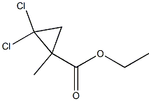 ethyl 2,2-dichloro-1-methylcyclopropanecarboxylate Struktur