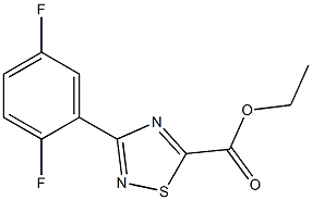 ethyl 3-(2,5-difluorophenyl)-1,2,4-thiadiazole-5-carboxylate Struktur