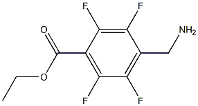 ethyl 4-(aminomethyl)-2,3,5,6-tetrafluorobenzoate Struktur