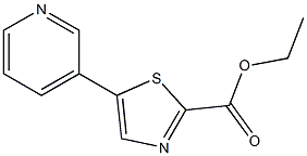 ethyl 5-(pyridin-3-yl)thiazole-2-carboxylate Struktur