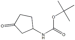 tert-butyl 3-oxocyclopentylcarbamate Struktur