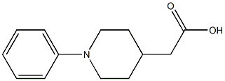 2-(1-phenylpiperidin-4-yl)acetic acid Struktur