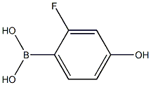 2-Fluoro-4-hydroxybenzeneboronic acid Struktur