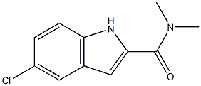 N,N-DIMETHYL-5-CHLOROINDOLE-2-CARBOXAMIDE Struktur