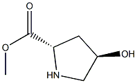 (2S,4R)-methyl4-hydroxypyrrolidine-2-carboxylate Struktur