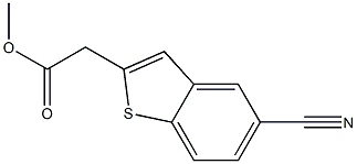 Methyl 2-(5-Cyanobenzo[B]Thiophen-2-Yl)Acetate Struktur