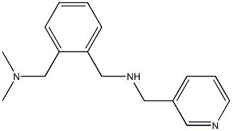 ({2-[(dimethylamino)methyl]phenyl}methyl)(pyridin-3-ylmethyl)amine Struktur