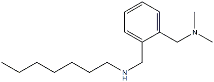 ({2-[(heptylamino)methyl]phenyl}methyl)dimethylamine Struktur