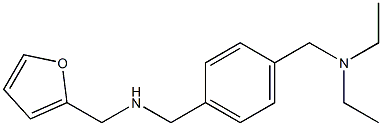 ({4-[(diethylamino)methyl]phenyl}methyl)(furan-2-ylmethyl)amine Struktur