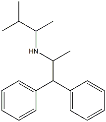 (1,1-diphenylpropan-2-yl)(3-methylbutan-2-yl)amine Struktur