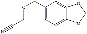 (1,3-benzodioxol-5-ylmethoxy)acetonitrile Struktur