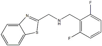 (1,3-benzothiazol-2-ylmethyl)[(2,6-difluorophenyl)methyl]amine Struktur