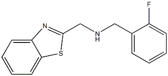 (1,3-benzothiazol-2-ylmethyl)[(2-fluorophenyl)methyl]amine Struktur