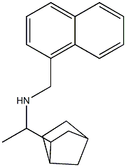 (1-{bicyclo[2.2.1]heptan-2-yl}ethyl)(naphthalen-1-ylmethyl)amine Struktur