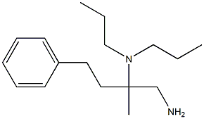 (1-amino-2-methyl-4-phenylbutan-2-yl)dipropylamine Struktur