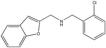 (1-benzofuran-2-ylmethyl)[(2-chlorophenyl)methyl]amine Struktur