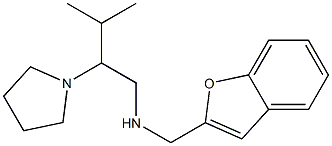 (1-benzofuran-2-ylmethyl)[3-methyl-2-(pyrrolidin-1-yl)butyl]amine Struktur