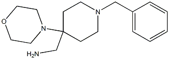 (1-benzyl-4-morpholin-4-ylpiperidin-4-yl)methylamine Struktur