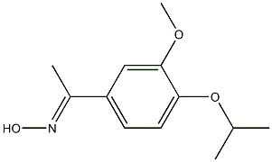 (1E)-1-(4-isopropoxy-3-methoxyphenyl)ethanone oxime Struktur