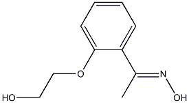 (1E)-1-[2-(2-hydroxyethoxy)phenyl]ethanone oxime Struktur