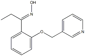 (1E)-1-[2-(pyridin-3-ylmethoxy)phenyl]propan-1-one oxime Struktur