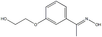 (1E)-1-[3-(2-hydroxyethoxy)phenyl]ethanone oxime Struktur