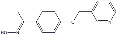 (1E)-1-[4-(pyridin-3-ylmethoxy)phenyl]ethanone oxime Struktur