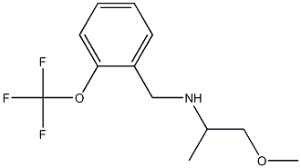 (1-methoxypropan-2-yl)({[2-(trifluoromethoxy)phenyl]methyl})amine Struktur