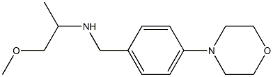 (1-methoxypropan-2-yl)({[4-(morpholin-4-yl)phenyl]methyl})amine Struktur