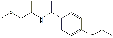 (1-methoxypropan-2-yl)({1-[4-(propan-2-yloxy)phenyl]ethyl})amine Struktur