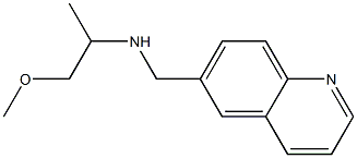 (1-methoxypropan-2-yl)(quinolin-6-ylmethyl)amine Struktur