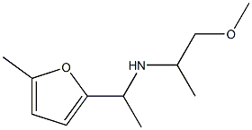 (1-methoxypropan-2-yl)[1-(5-methylfuran-2-yl)ethyl]amine Struktur