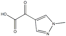 (1-methyl-1H-pyrazol-4-yl)(oxo)acetic acid Struktur