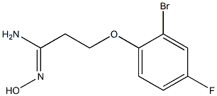 (1Z)-3-(2-bromo-4-fluorophenoxy)-N'-hydroxypropanimidamide Struktur