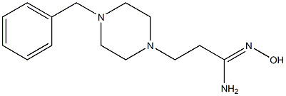 (1Z)-3-(4-benzylpiperazin-1-yl)-N'-hydroxypropanimidamide Struktur