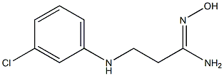 (1Z)-3-[(3-chlorophenyl)amino]-N'-hydroxypropanimidamide Struktur