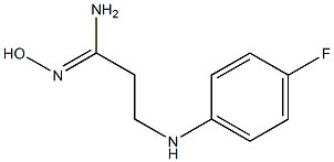 (1Z)-3-[(4-fluorophenyl)amino]-N'-hydroxypropanimidamide Struktur