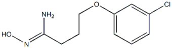 (1Z)-4-(3-chlorophenoxy)-N'-hydroxybutanimidamide Struktur