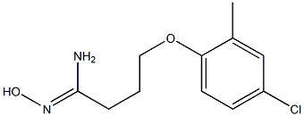 (1Z)-4-(4-chloro-2-methylphenoxy)-N'-hydroxybutanimidamide Struktur