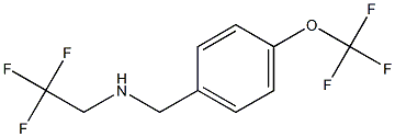 (2,2,2-trifluoroethyl)({[4-(trifluoromethoxy)phenyl]methyl})amine Struktur