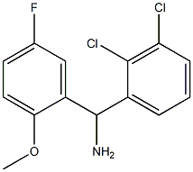 (2,3-dichlorophenyl)(5-fluoro-2-methoxyphenyl)methanamine Struktur